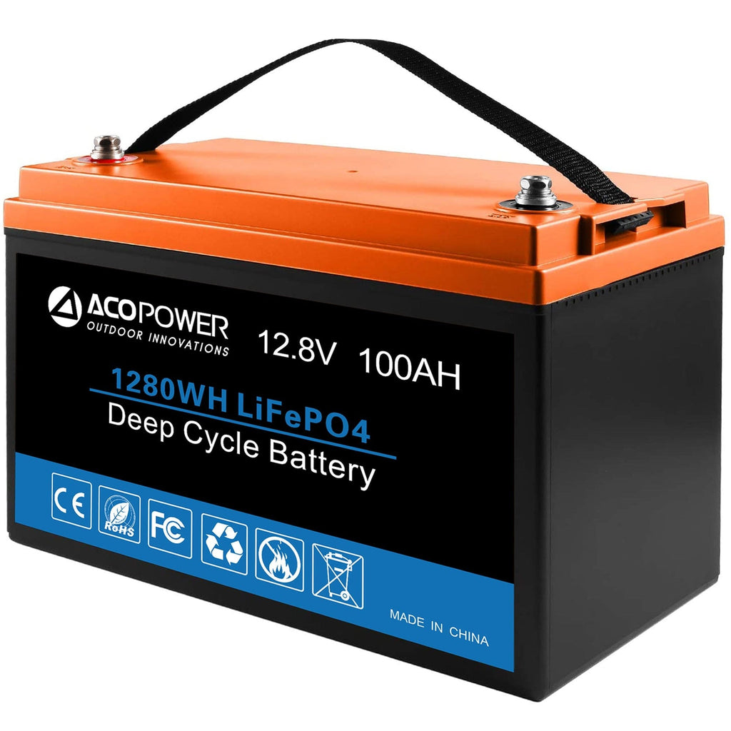 ACOPower 12V 100Ah LiFePO4 Deep Cycle Lithium Battery - Outage Proof