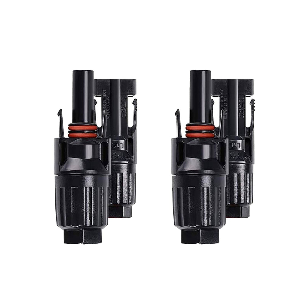 ACOPower 2 Pairs PV Connector Male/Female Solar Panel Cable Connectors - Outage Proof