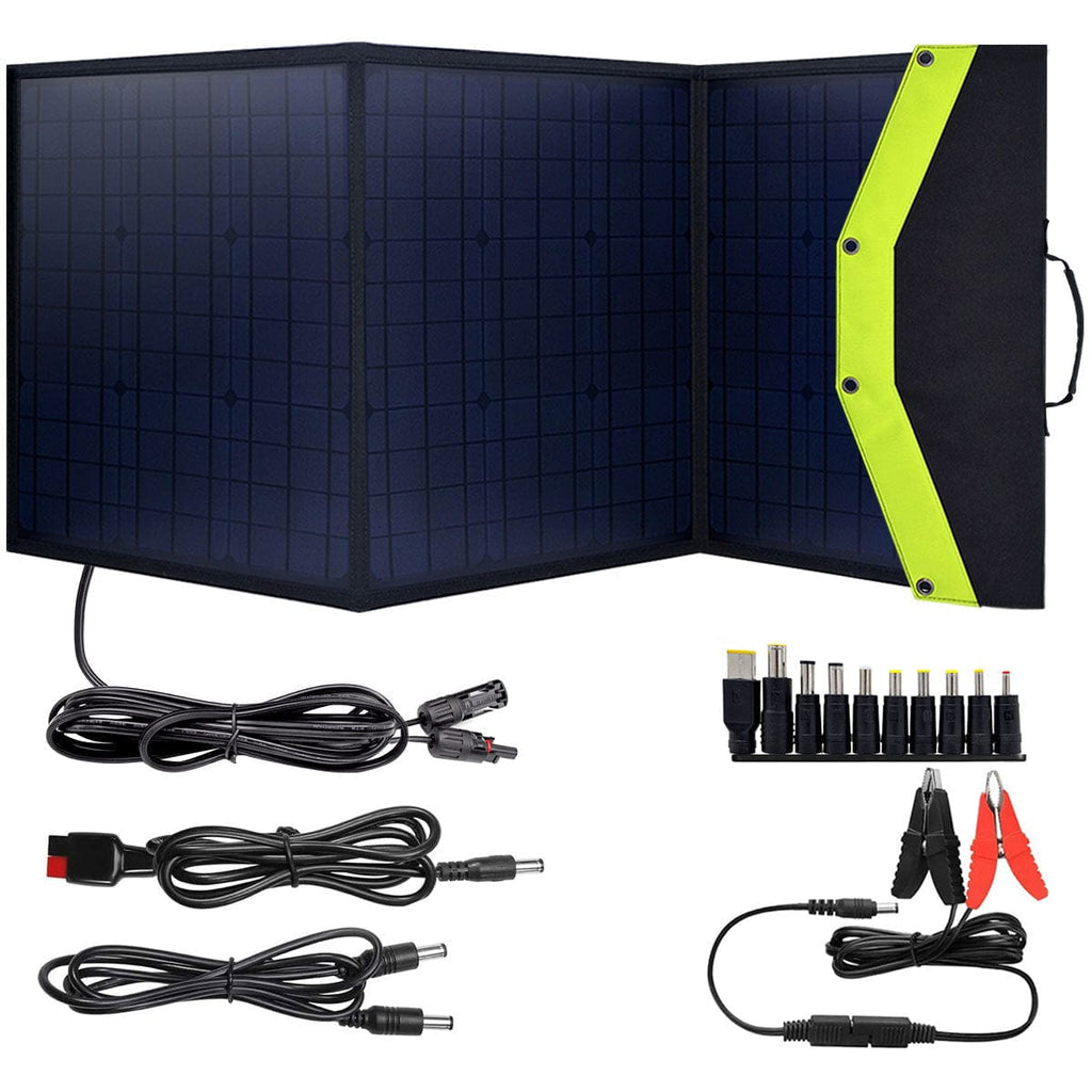 ACOPower 120W Foldable Solar Panel - Compatible w/ Multiple Kinds of Power Stations - Outage Proof
