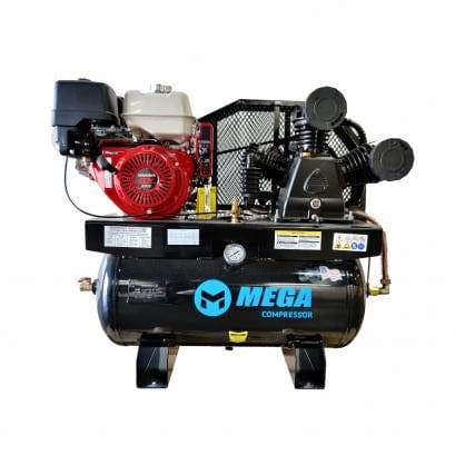 Mega Power MP-13030G 13 HP Honda Electric Start 30 Gal Truck Mount Two Stage - Outage Proof
