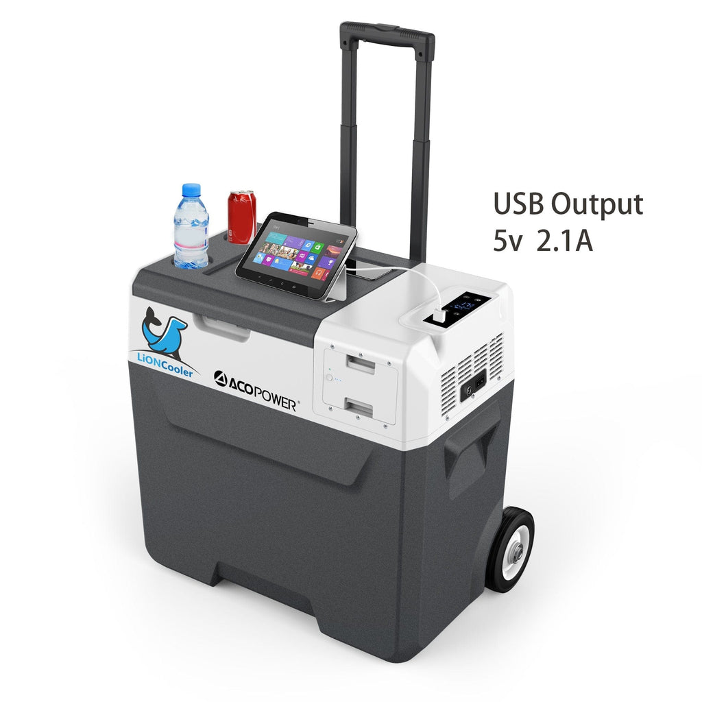 ACOPower LionCooler X50A Portable Solar Fridge Freezer, 52 Quarts, (New Model) - Outage Proof