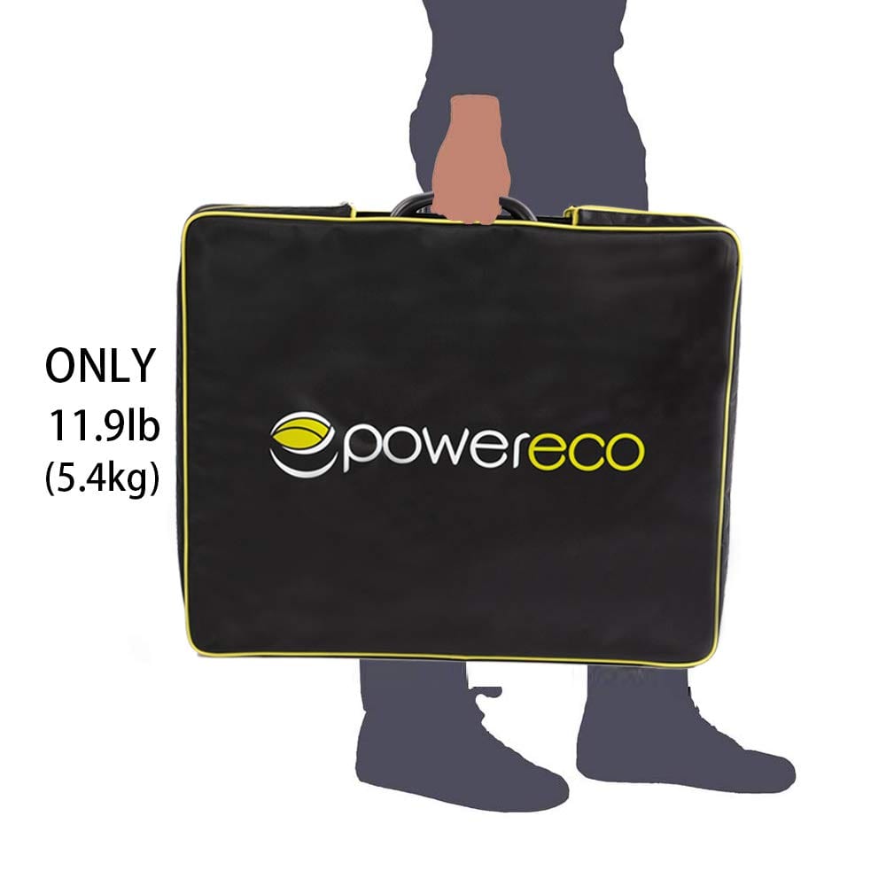 100W Light Weight Foldable Solar Panel Kit, Waterproof ProteusX 20A LCD Charge Controller - acopower