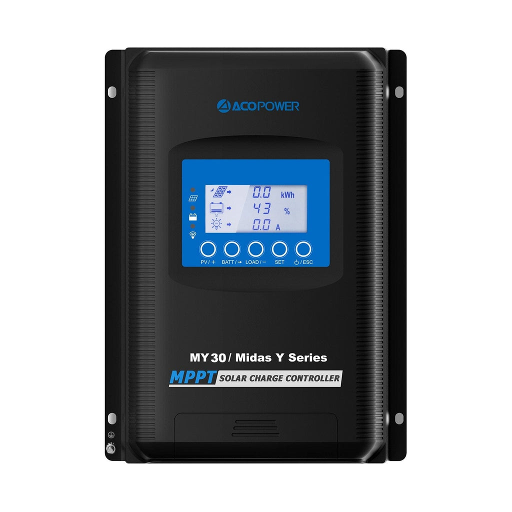 ACOPower 200 Watt 12 Volt Monocrystalline Solar RV Kit w/ 30A MPPT Charge Controller (1x200W 30A Kit) - Outage Proof