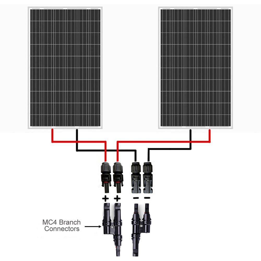 ACOPWER 1 Pair Solar Panel PV T/Y Connectors - Outage Proof