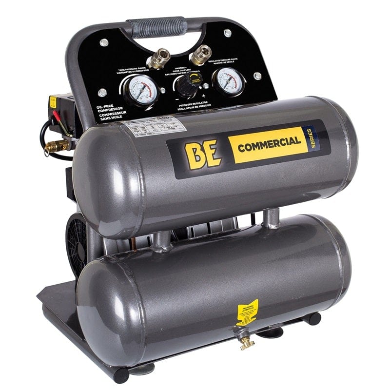 BE 2.8 Cfm @ 90 Psi - 4 Gallon Ultra Quiet Highly Portable Electric Air Compressor AC104 - Outage Proof
