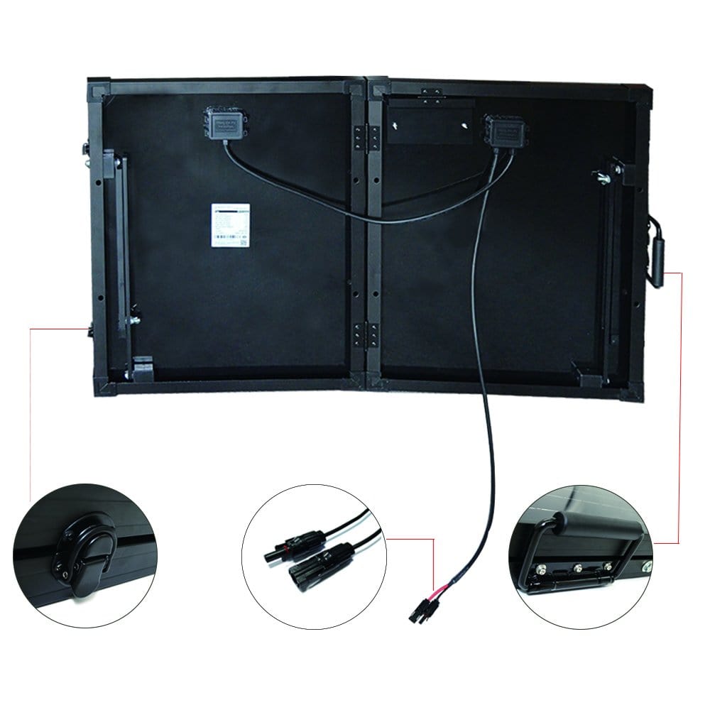 ACOPOWER PTK 100W Portable Solar Panel Expansion Briefcase - Outage Proof