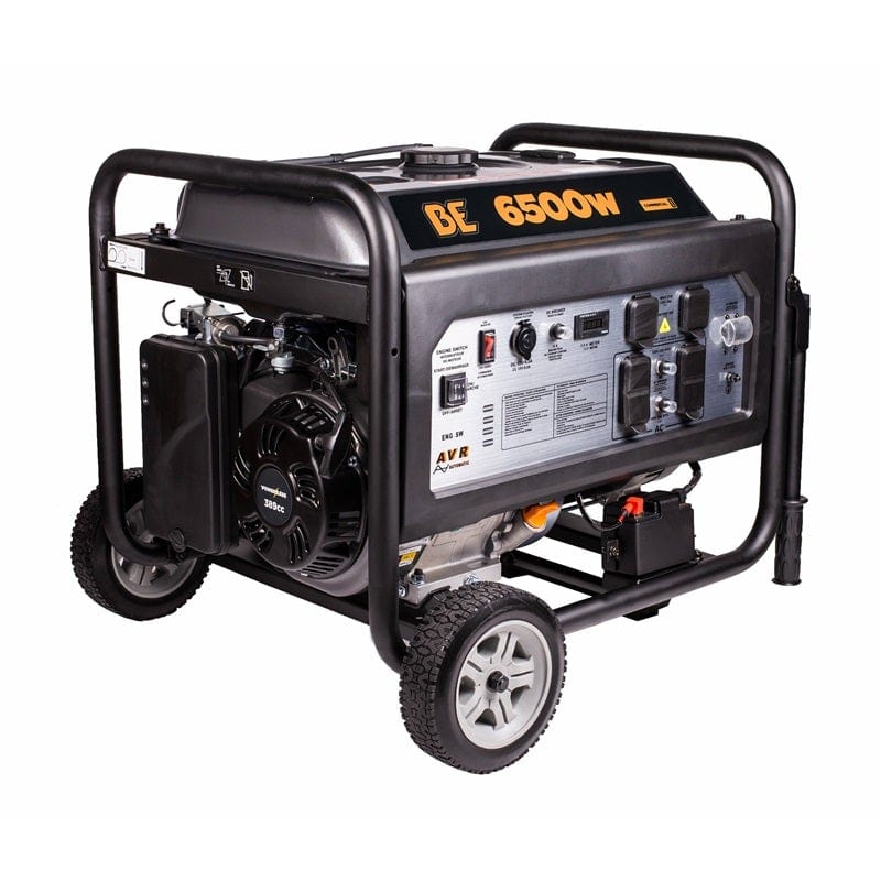 BE 6500 Watt Heavy Duty Portable Generator, 6.6 Gal BE-6500ER - Outage Proof