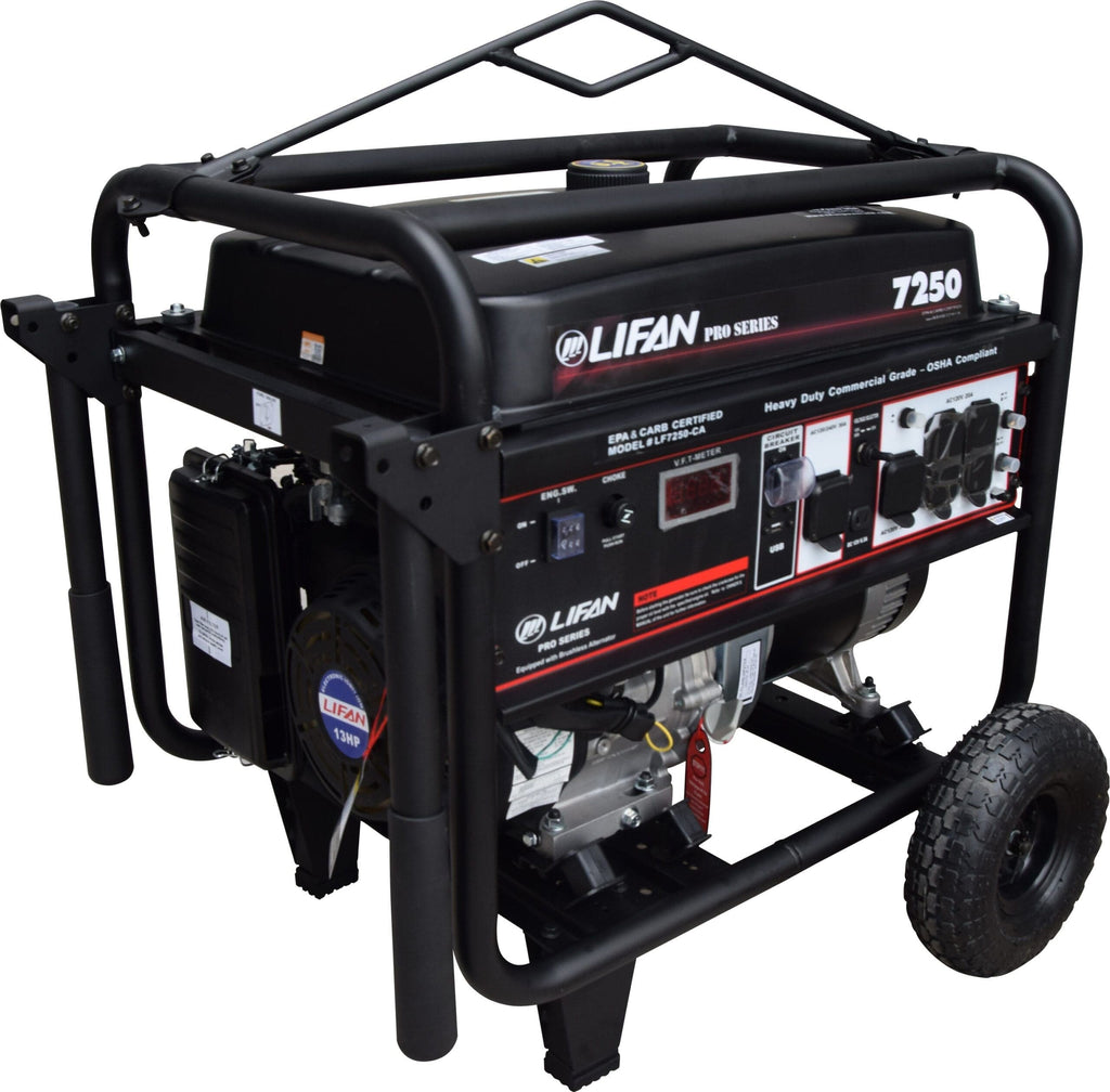 Lifan Power USA LF7250, 6500 Watts, Portable Generator - Outage Proof