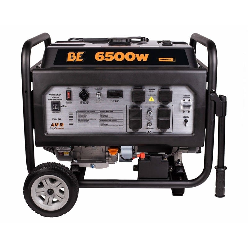 BE 6500 Watt Heavy Duty Portable Generator, 6.6 Gal BE-6500ER - Outage Proof