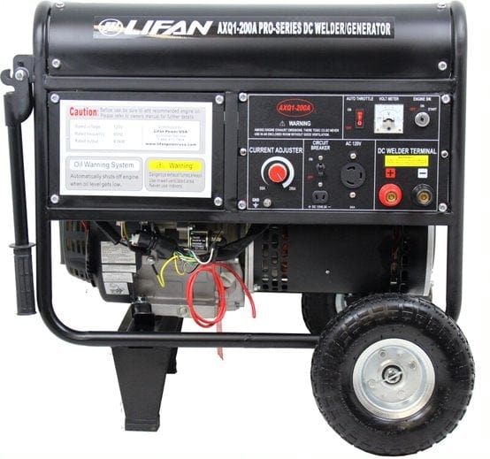 Lifan ProSeries WeldPro AXQ200-a (-CA) Welder/Generator Combo, Gasoline Electric Start - Outage Proof