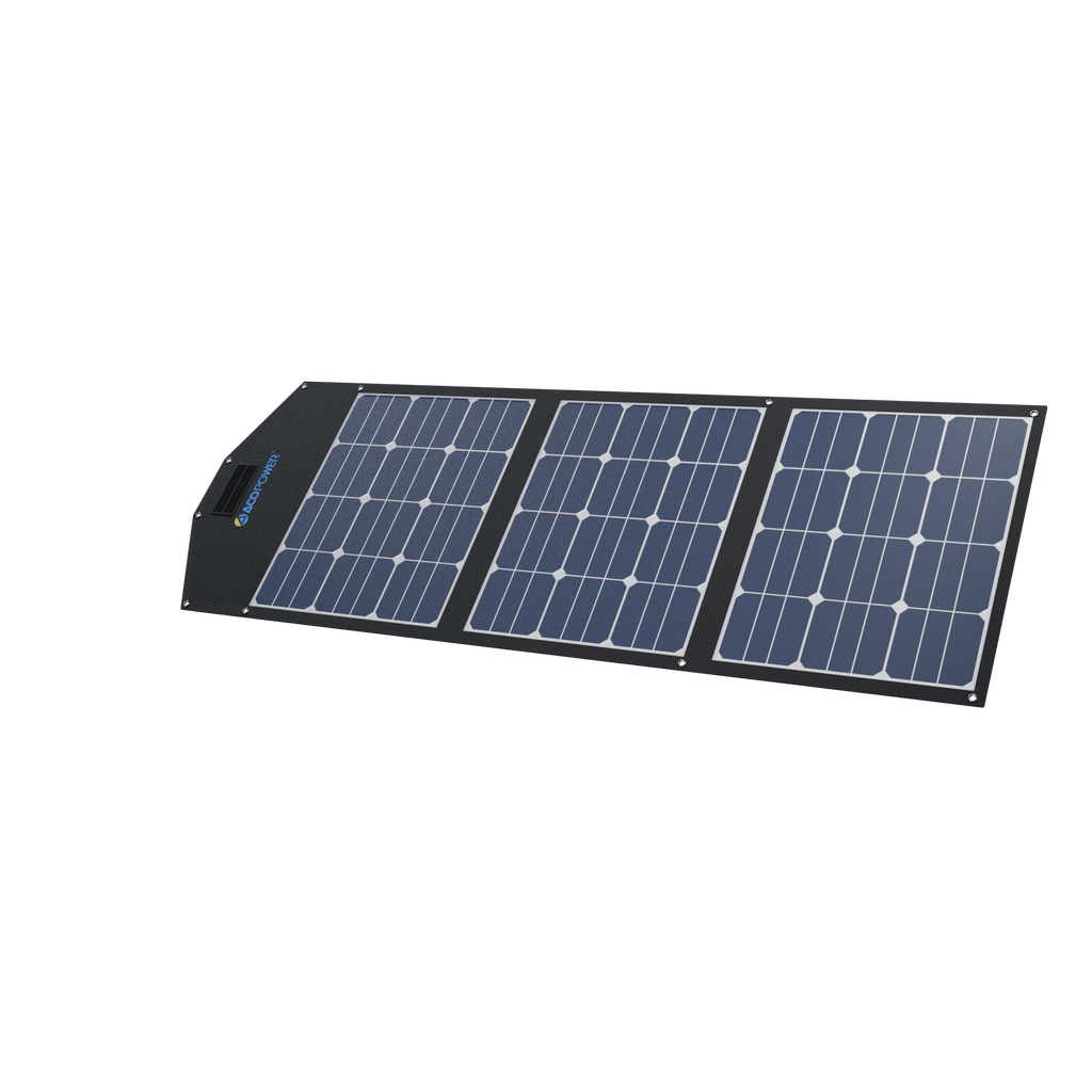ACOPower LTK 120W Foldable Solar Panel Kit With Included ProteusX 20A Charge Controller - Outage Proof