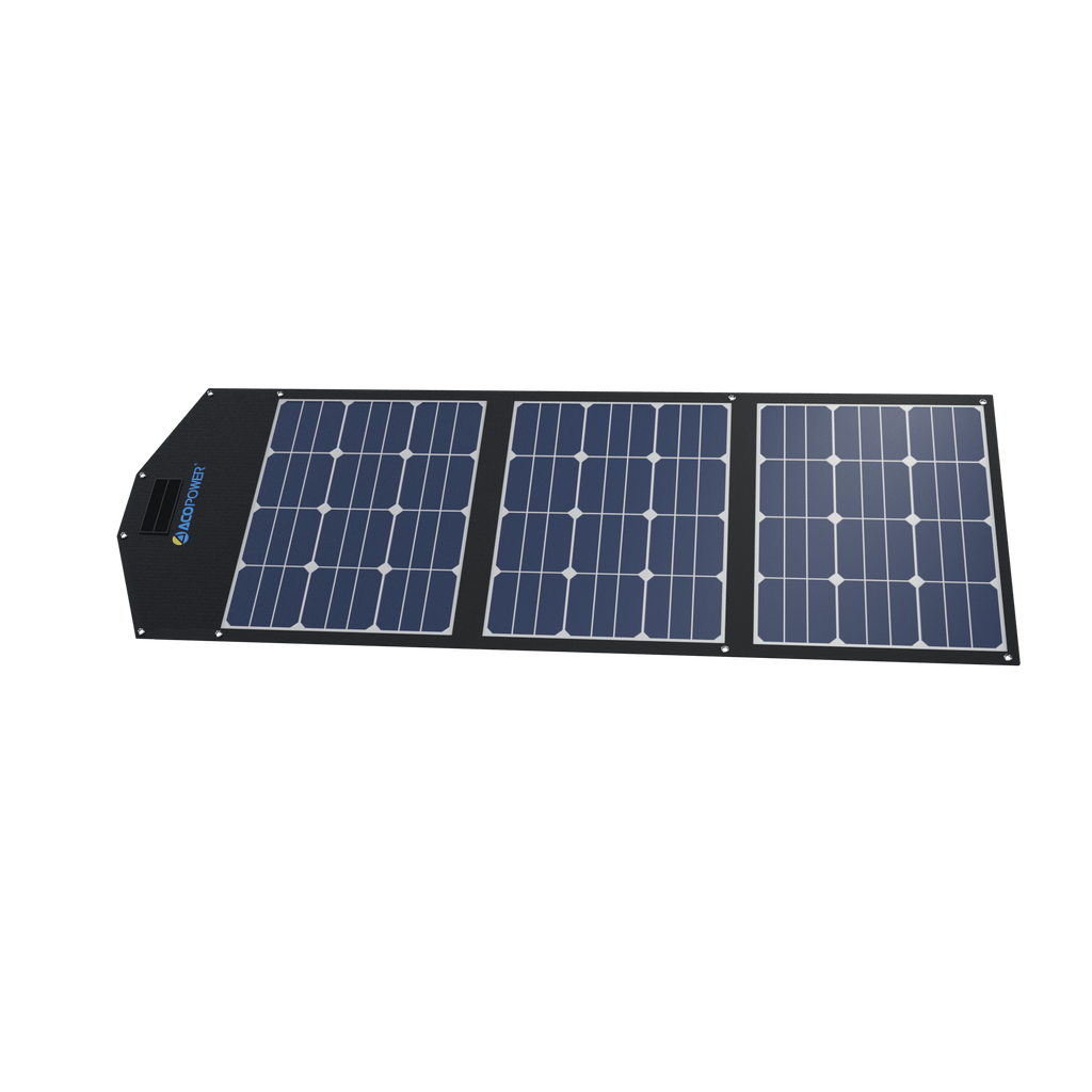 ACOPower LTK 120W Foldable Solar Panel Kit With Included ProteusX 20A Charge Controller - Outage Proof