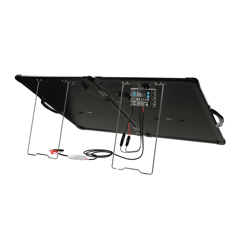 ACOPower PLK 100W Portable Solar Panel Kit,Lightweight 2x50W with 20A Charge Controller - Outage Proof