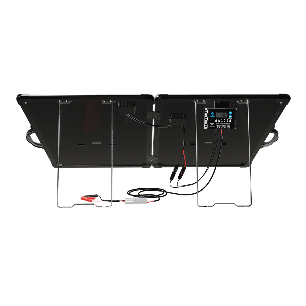 ACOPower PLK 120W Portable Solar Panel Kit, Lightweight 2x60W Briefcase with 20A Charge Controller - Outage Proof