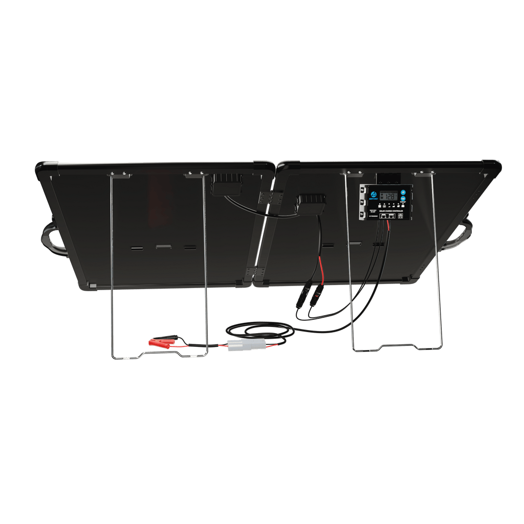 ACOPower PLK 100W Portable Solar Panel Kit,Lightweight 2x50W with 20A Charge Controller - Outage Proof