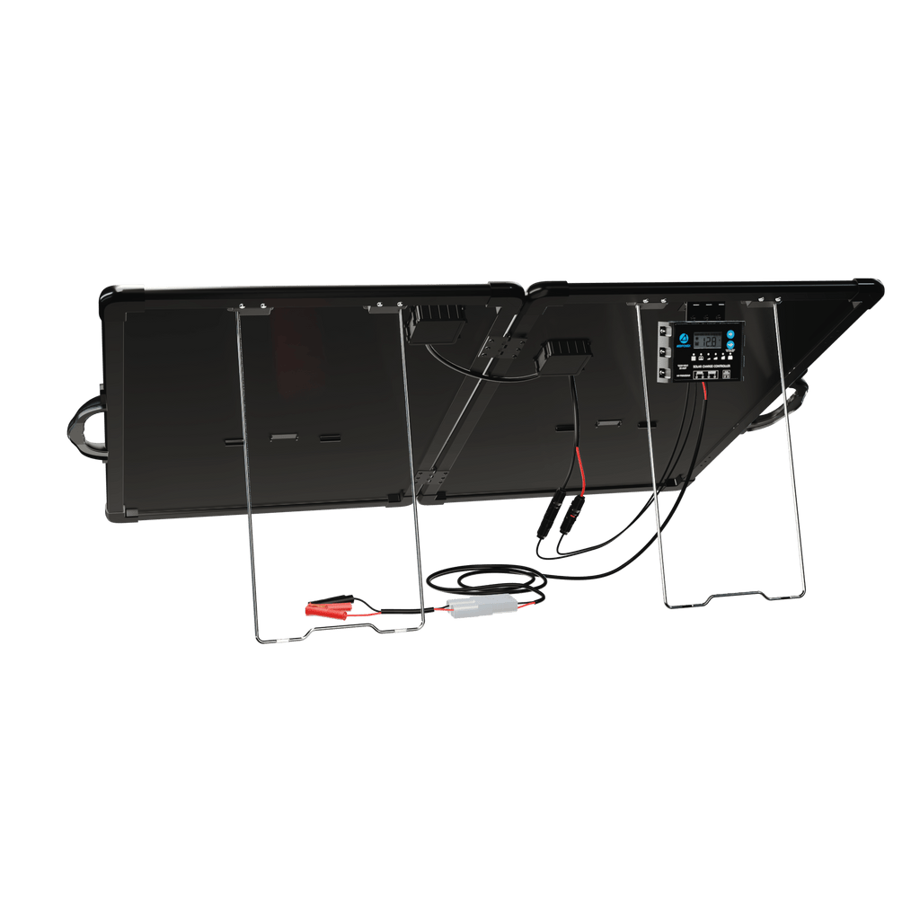 ACOPower PLK 100W Portable Solar Panel Kit,Lightweight 2x50W with 20A Charge Controller - Outage Proof