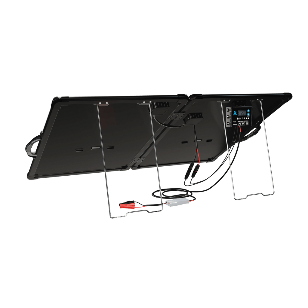 ACOPower PLK 100W Portable Solar Panel Kit,Lightweight 2x50W with 20A Charge Controller - Outage Proof