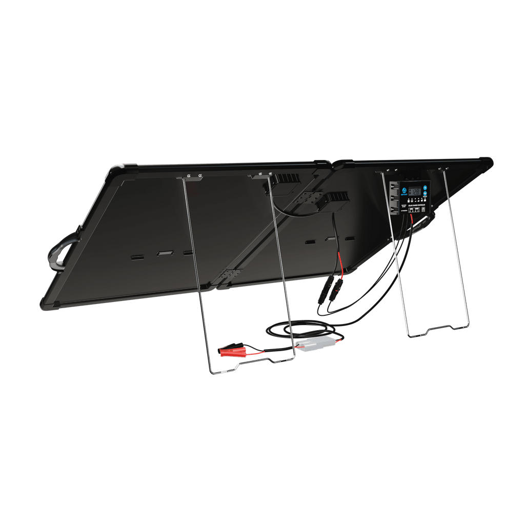 ACOPower PLK 120W Portable Solar Panel Kit, Lightweight 2x60W Briefcase with 20A Charge Controller - Outage Proof