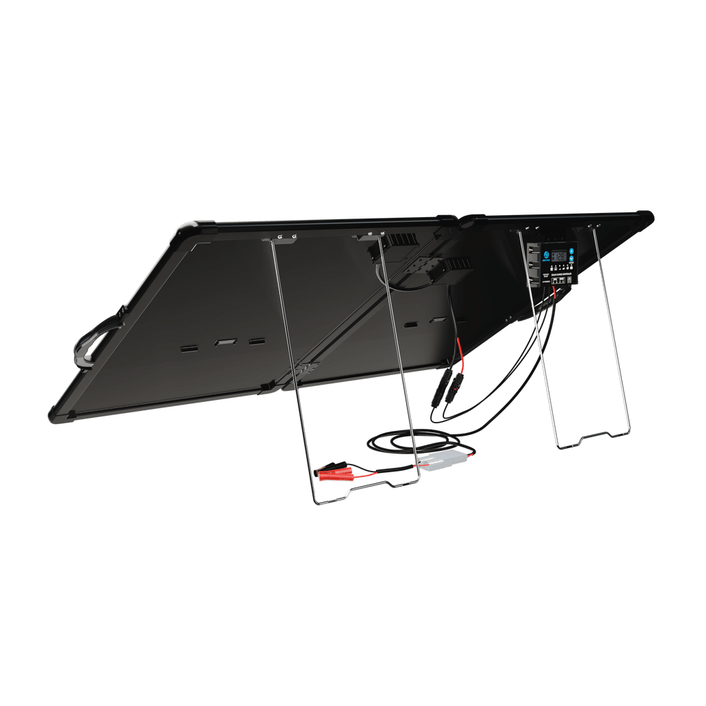 ACOPower PLK 100W Portable Solar Panel Kit,Lightweight 2x50W with 20A Charge Controller - Outage Proof