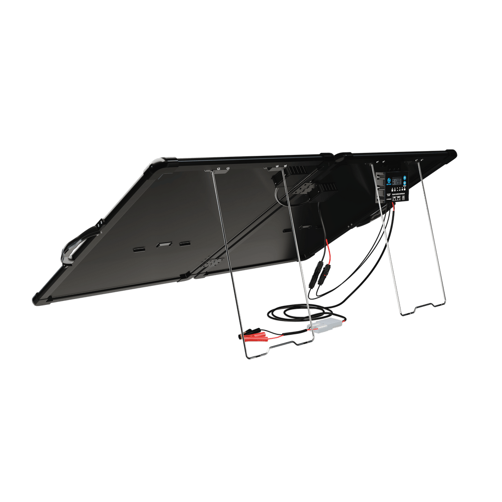ACOPower PLK 100W Portable Solar Panel Kit,Lightweight 2x50W with 20A Charge Controller - Outage Proof