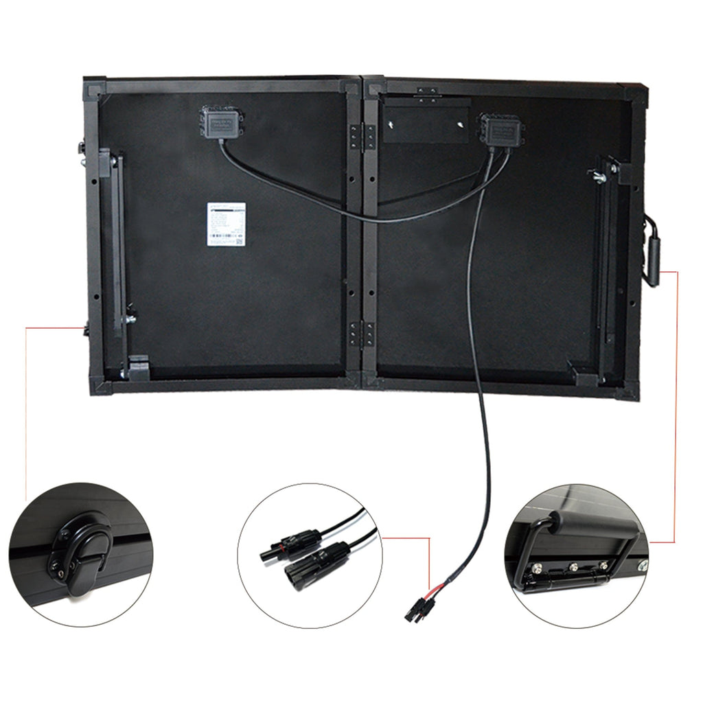 ACOPOWER PTK 200W Portable Solar Panel Kit Briefcase - Outage Proof