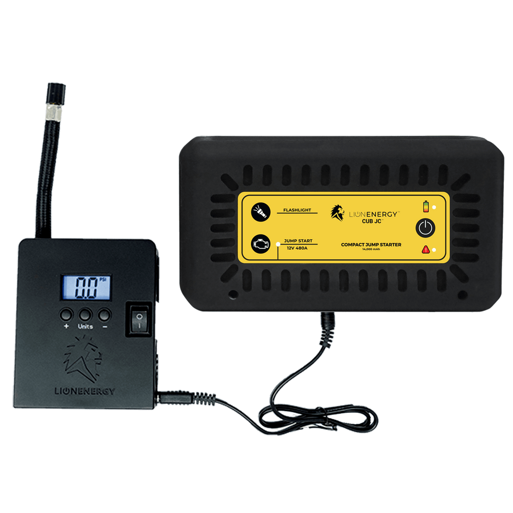 Lion Energy Lion Cub JC Portable Jump Starter and Air Compressor 50170126 - Outage Proof