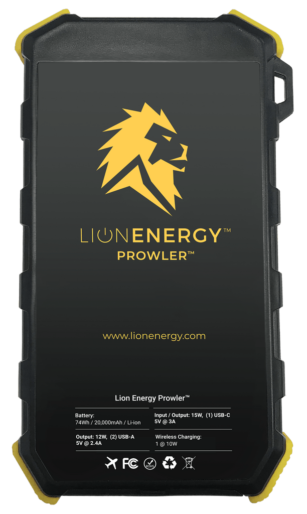 Lion Energy Lion Prowler Portable Wireless Power Bank 50180001 - Outage Proof
