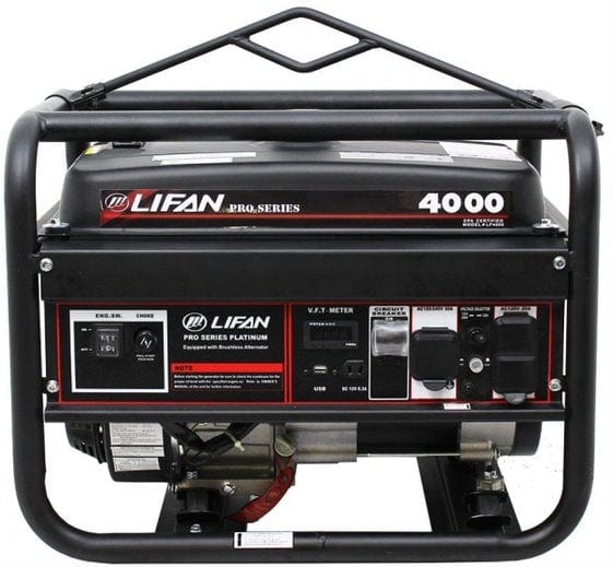 Lifan Power USA Pro Series Portable Generator LF4000-(CA) - Outage Proof