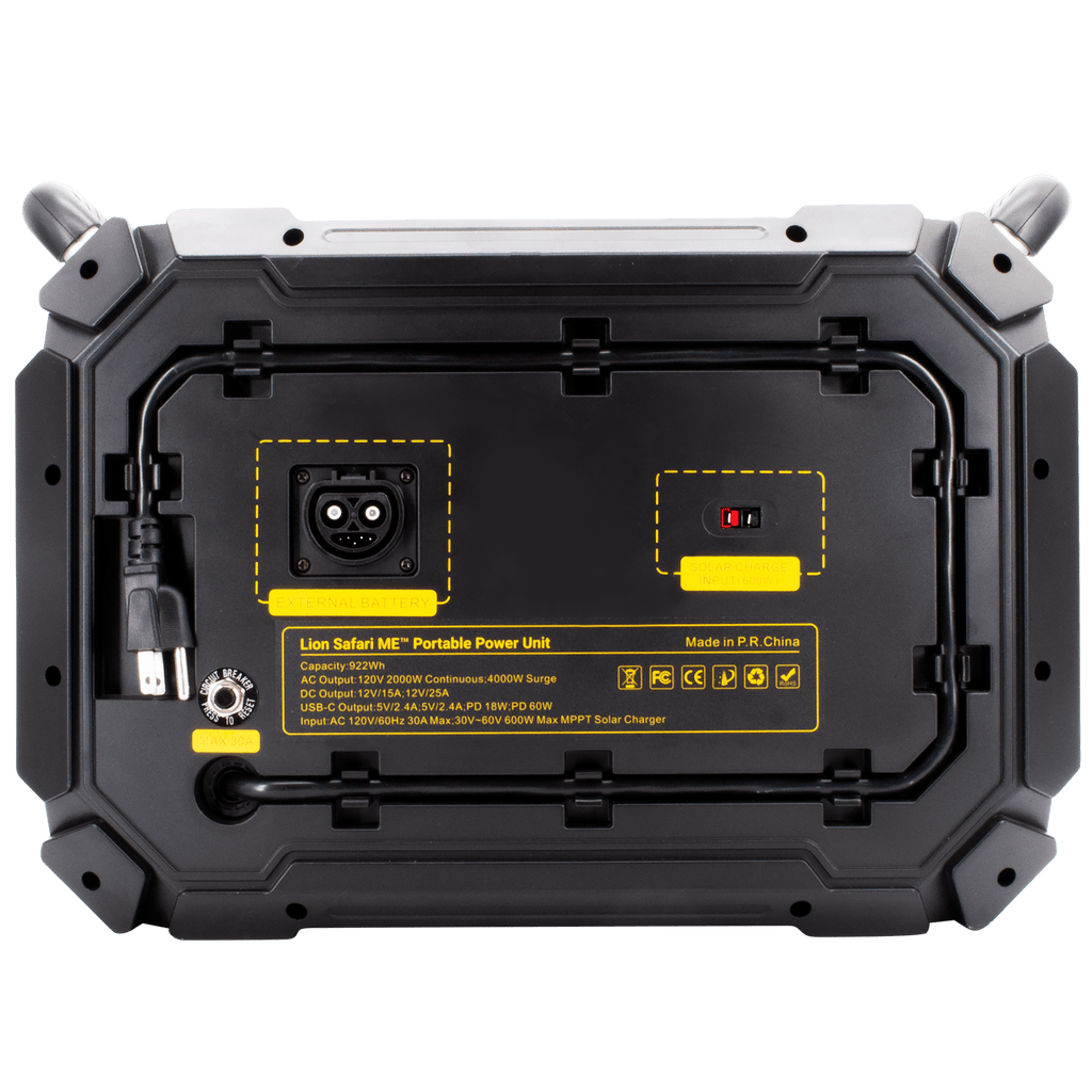 Lion Energy Safari ME Powerful Portable Solar Generator 50170125 - Outage Proof