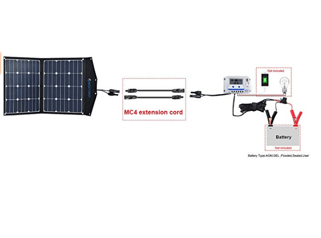 ACOPOWER 20FT Solar Extension Cable with MC4 Female - acopower