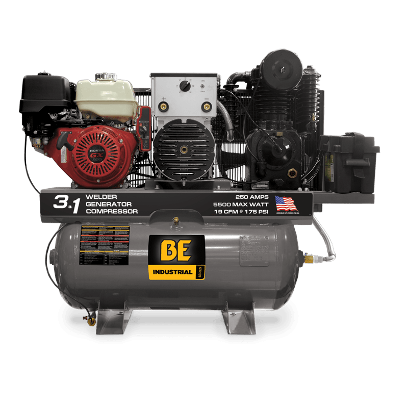 BE 3 in1 Electric Start with Battery Compressor/Generator/Welder AC1330HB3000W - Outage Proof