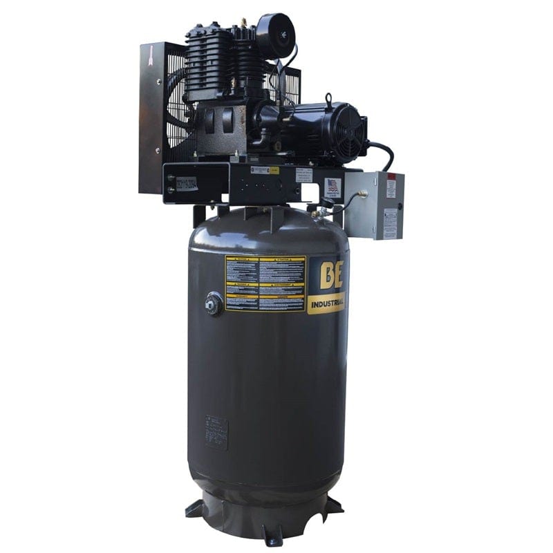 BE Air Compressor AC7580B 80 Gal, Magnetic Starter Mounted and Connected - Outage Proof