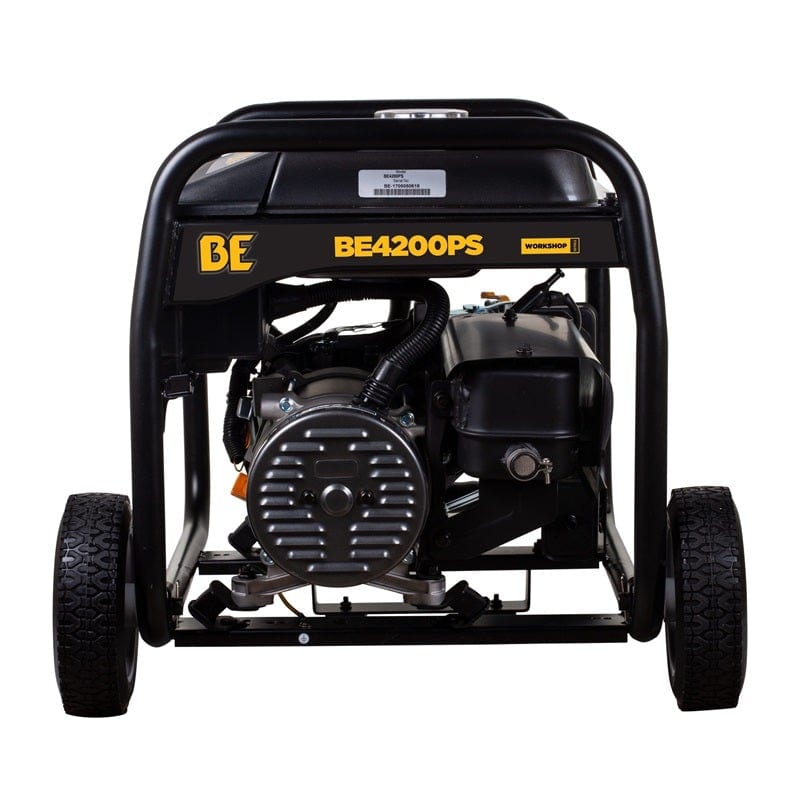 BE 4200 Watt Durable Powder Coated Steele Portable Generator, Recoil Start BE4200PS - Outage Proof